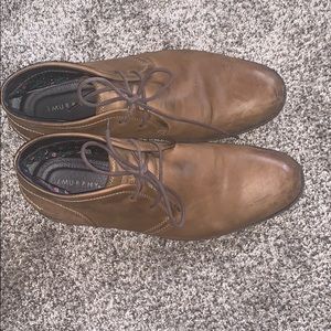 Johnston and Murphy brown boots
